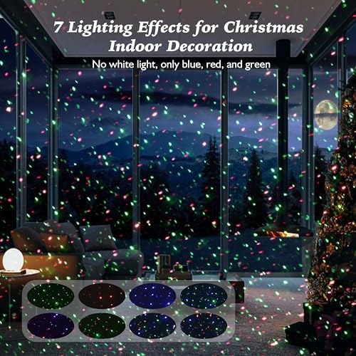 AIRIVO Outdoor Laser Lights Projector, RGB Color Firefly Lights Projection Light, Christmas Star Projector with Remote Control, Holiday Halloween Decor for Home, Garden, Trees, RGB 3 Color Motion - Image 2