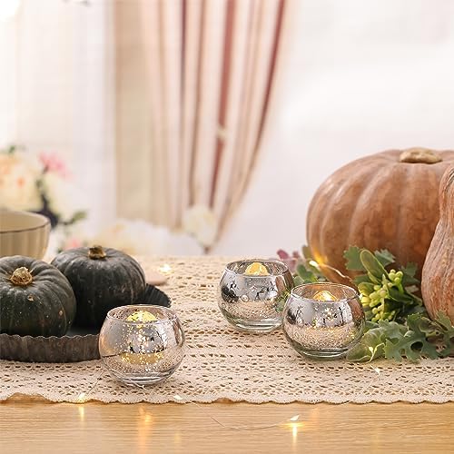 Volens 24PCS Silver Votive Candle Holders for Table Centerpieces - Image 2