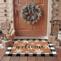 Tinideya 2 Pcs Christams Snowflake Door Mat Outdoor Winter Welcome Mat by Tinideya
