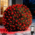 Led Christmas Net Lights Outdoor Connectable, 240LED 5ft x 6ft Waterproof 8 Modes Black Wire 29V Plug in Mesh Lights for Garden Yard Bushes Trunk Tree Decor by DolunvoLLC