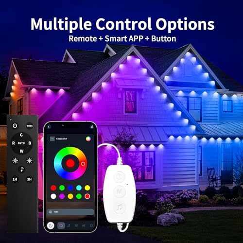 KSIPZE Permanent Outdoor Lights for House Waterproof IP67, Eaves LED Lights - Image 2