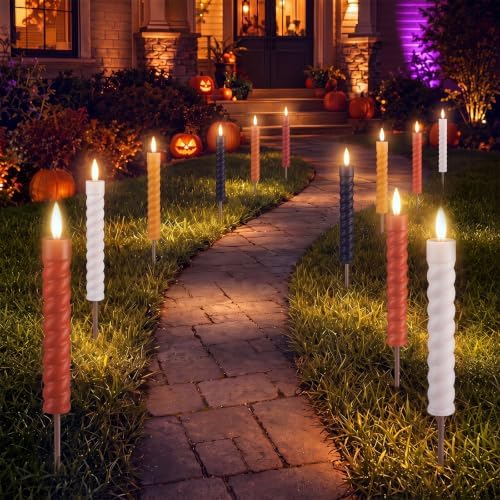 Woanger 8 Pcs Halloween Solar Lights Outdoor, Waterproof LED Pathway Decor - Image 5