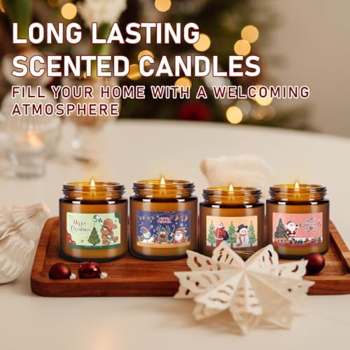 24 Pack Christmas Scented Candle Gift Set, Jar Candle Set (3.5 oz) - Image 5