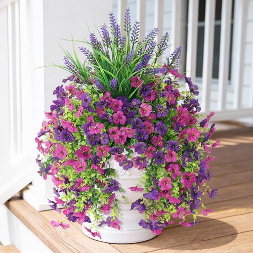Artificial Fake Hanging Flowers Plants for Outdoor Outside Decoration by HomeD%C3%A9cor