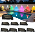 Solar Fence Lights Outdoor,Solar Powered Wall & Deck Lights 8 Pack by idyllight
