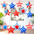 18 Pcs 4th of July Inflatable Outdoor Stars Decor 250th Anniversary Patriotic Outdoor Decorations Inflatable Star American Flag PVC Balloons Blow up for Memorial Day Hanging Home Garden Decor by Chitidr