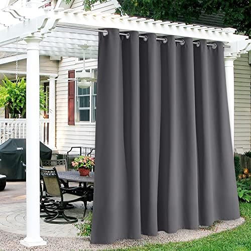 RYB HOME Extra Wide Outdoor Curtains for Patio Waterproof Privacy by RYBHOME