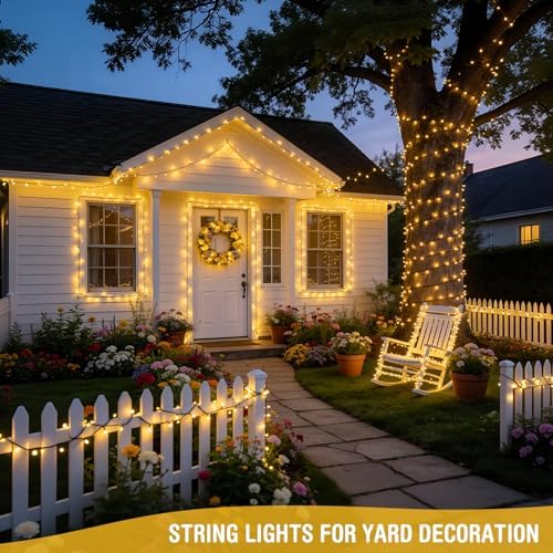 JMEXSUSS 250 LED Christmas Lights Outdoor, 91.5ft led String Lights Plug in - Image 6