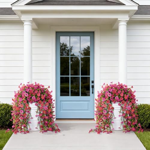 Homsunny Artificial Hanging Flowers for Spring Home Outdoor Decor - Image 4
