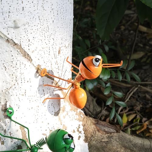 Metal Ants Set of 4 Colors Garden Decor Outdoor Sculpture Patio Decor Lawn Metal Yard Art Garden Statue Outdoor Decorative Metal Wall Art Garden Gifts Family and Garden Lovers - Image 6