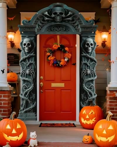 ALKB Halloween decorations door Banners - 3 Pcs Halloween Cemetery Banner - Image 5