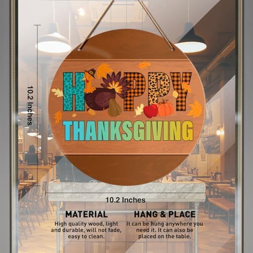 Fall Thanksgiving Decor Sign, Pumpkin Turkey Door Sign, Rustic Welcome Plaque, Maple Leaf Sunflower Autumn Home Decor, Front Porch Sign,Thanksgiving - Image 2