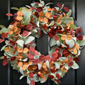 20“ Fall Wreath for Front Door, Autumn Door Wreath Harvest Decor by CIROASES