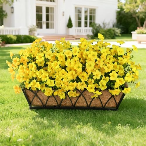 INQCMY Artificial Fake Petunias Flowers for Outdoors Fall Home Decoration - Image 4