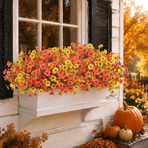 Artificial Fake Fall Plants Flowers for Outdoors Outside Home Decoration - Image 3