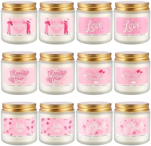 12 Pack Valentines Scented Candles,3.5oz Romantic Candle Gifts - Image 2
