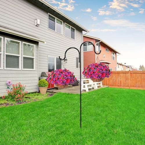 Ammyoo Artificial Fake Hanging Flowers with Basket for Spring Summer Decor - Image 6