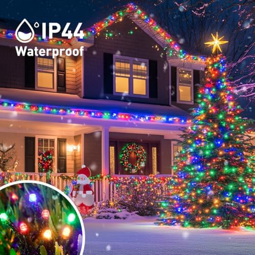 JMEXSUSS 500 LED Multicolor Christmas Tree Lights Plug in - Image 3