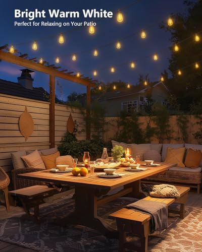 Brightown 202FT Solar String Lights Outdoor, 65+2 Shatterproof LED Lights - Image 7