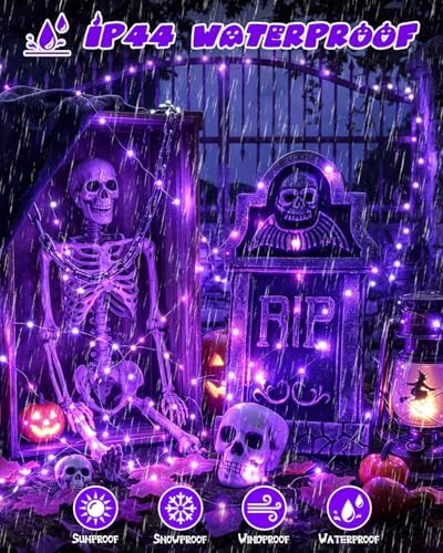 4 Pack 60 LED Fairy Lights Battery Operated with Timer 20FT Halloween Light - Image 3