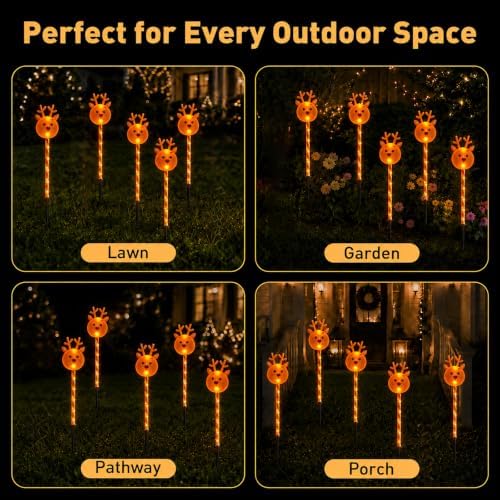 Solar Christmas Lights Outdoor, Yard Decor for Garden, Lawn and Pathway - Image 6