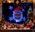 Leisure world LED Santa Window Silhouette Lights,USB Operated LED Net Outdoor Mesh Lights with Timer, 8 Modes for Indoor Outdoor Holiday Xmas Party Decor by Leisureworld