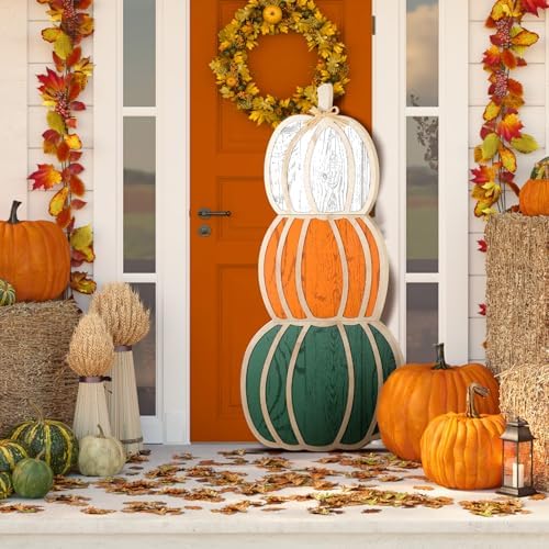 Colingmill Outdoor Stacked Pumpkins Fall Decor, 35 Inch by Colingmill