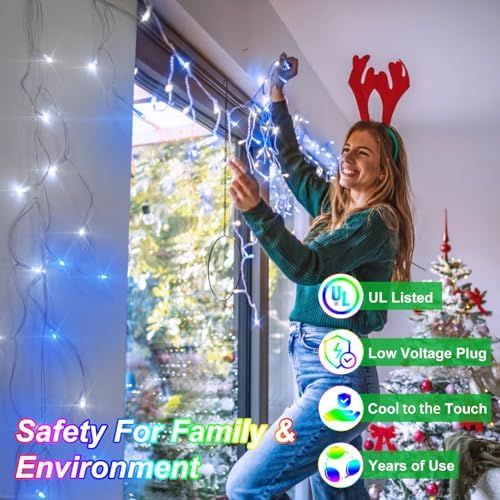 82FT 810 LED Outdoor Christmas Lights - 180 Ice Drops, 12 Pro Modes - Image 4