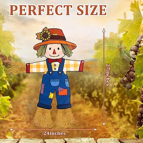 Fall Scarecrow Garden Flag Outdoor Decorations for Outside Double-Sided Printed, Yard Flags House Banner Yard Sign Autumn Winter Thanksgiving Seasonal Decoration 27x 24 Inch - Image 7
