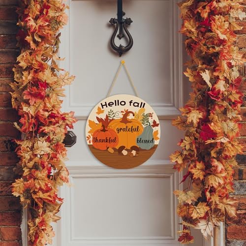 Fall Decorations for Home - Welcome Sign for Front Door - Image 3