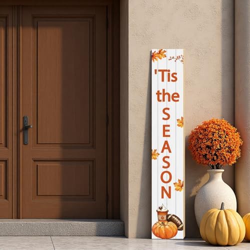 Fall Porch Decor Outdoor Autumn Thanksgiving Wooden Porch Sign 46.8 Inch - Image 6