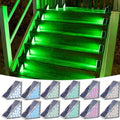 VOLISUN Solar Stair Lights 12 Pack, 7 Fixed Colors Solar Step Lights by VOLISUN