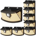 Aootek Solar Motion Sensor Lights Outdoor 120 LEDs, Black, 8 Pack by Lightupeveryconer