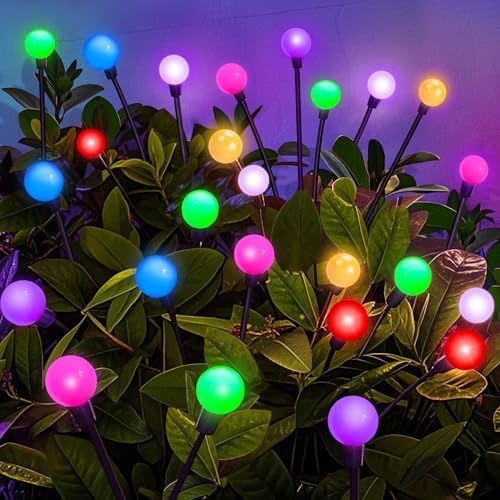 Solar Garden Lights Outdoor Waterproof, Swaying Firefly Light, Garden Decor by ZFNN