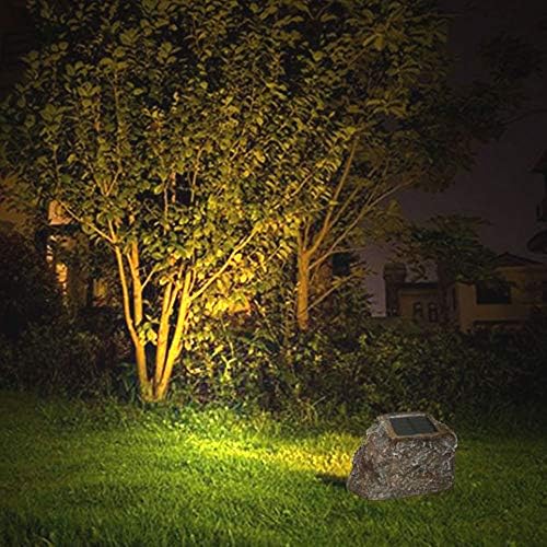 EiGreen Solar Garden Rock Lights Outdoor, 2 Pack 10 LED Waterproof Solar Powered Rock Light，Yard Landscaping Spotlights, for Indoor and Outdoor Decoration - Image 4