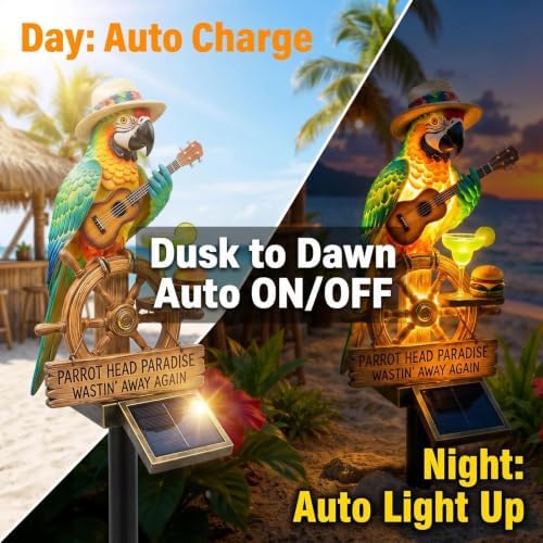 Halloween Decorations Outdoor-Parrot Solar Stake Lights Halloween Decor (A) - Image 4