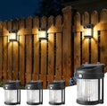 PEVOROS Solar Fence Lights Outdoor Waterproof, Fence Deck Lights 4 Pack by PEVOROS