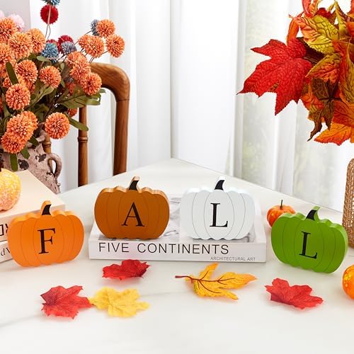 QINJIEJIE Fall Pumpkin Decor Autumn Pumpkin Decorations for Office Desk - Image 3