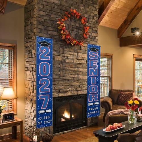 Blue Senior Night Party Banner 2027 Graduation Decorations - Image 5
