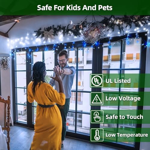 1620 LED 164FT Christmas Lights,360 Drops Icicle Lights with 12 Modes - Image 4