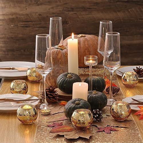 Volens 24PCS Gold Votive Candle Holders for Table Centerpieces - Image 3