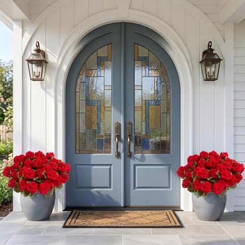 lovemoon 16 Pcs Artificial Geranium Plant Realistic Silk Flowers for Outside UV Resistant Faux Geraniums Flowers for Indoor Outdoor Home Garden Office Decoration (16, Red) - Image 3