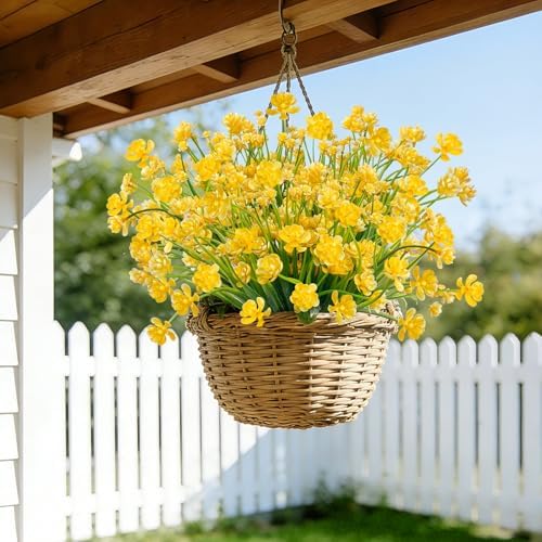 TURNMEON 12 Bundles Artificial Flowers for Outdoors Summer Decor - Image 6