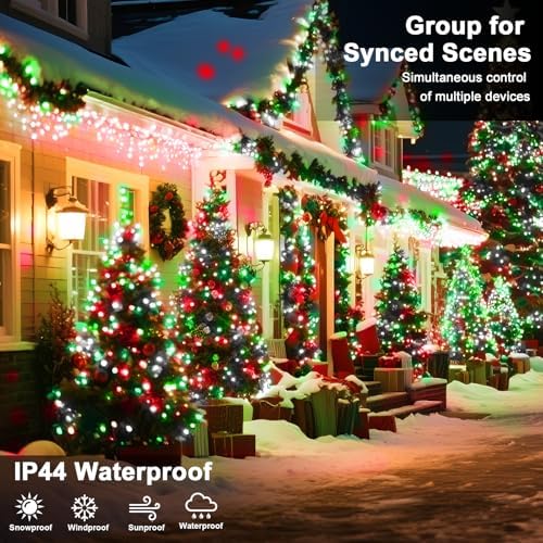 393 FT Christmas Light 1000 LED Xmas Lights Outdoor Christams String Lights Waterproof 8 Modes & Timer, Fairy Lights Plug in for Weeding, Patio, Party, Holiday,Christmas Decor - Image 5