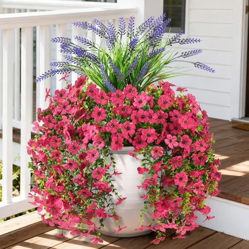 Artificial Fake Hanging Flowers Plants for Outdoor Outside Decoration by HomeD%C3%A9cor