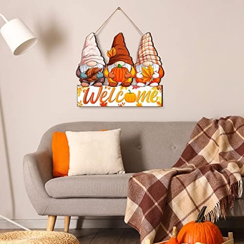 Panelee Fall Welcome Sign Fall Gnome Sign for Door - Image 5