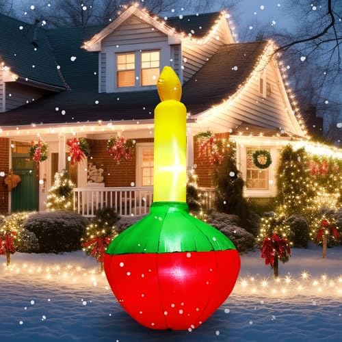 Soulchen 5ft Christmas Inflatable Bubble Light Outdoor Decorations Backyard Inflatables Bubble Light Built-in LED Lighted Christmas Blow up for Yard Garden Lawn Holiday Party Decor by Soulchen