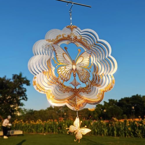 DJUAN Butterfly Wind Spinners- Birthday Gifts for Women Mom Grandma Wife - Image 5