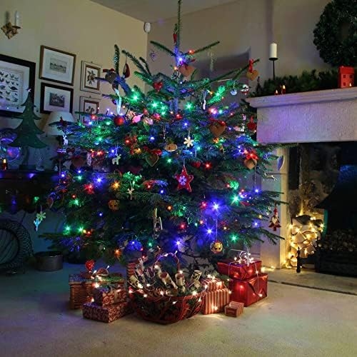 Dazzle Bright Multi-Colored Christmas String Lights, 164ft 2000 LED Waterproof Green Wire Fairy Lights with 8 Modes, Outdoor Lights for Xmas Tree Holiday Wedding Party Christmas Decorations - Image 4