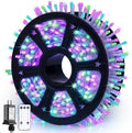 JMEXSUSS 600 LED Purple Green String Lights Plug in Indoor Outdoor by JMEXSUSS